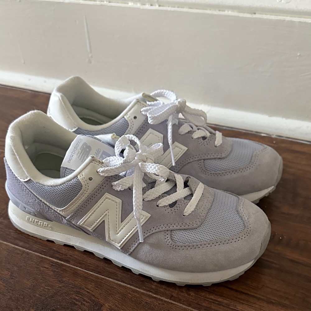 New Balance Light Lavender and White Retro Runner